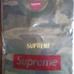 Supreme Bullion Logo S/S Top Woodland Camo